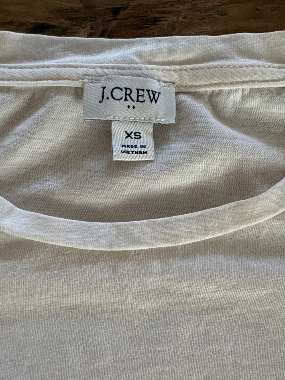 J. Crew Cream Puff Sleeve Eyelet Tee - Picture 2 of 3